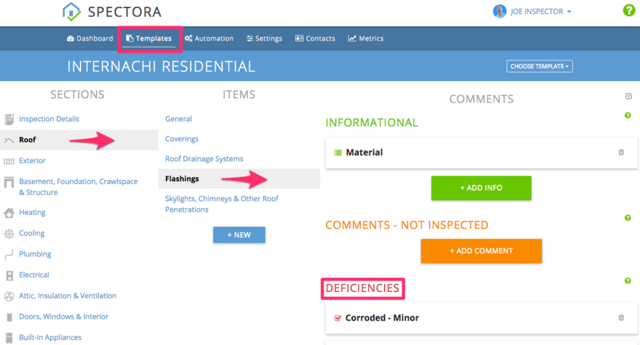 Customizing your first defect on Spectora